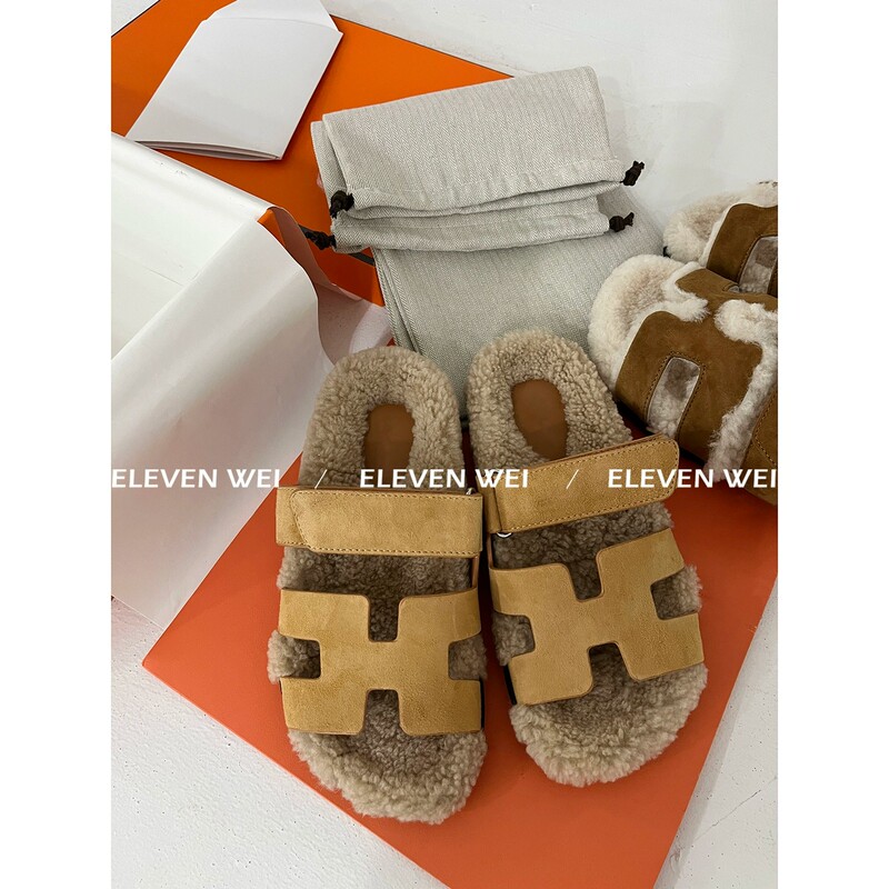 【Same as Store Version】Different from Regular Products on the Market/Unisex 24H Erjiu Sheepskin Fur Integrated Slippers