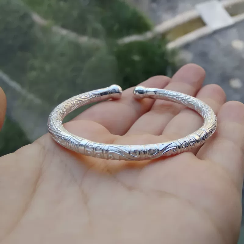 Бронзово-серебряный браслет