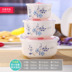 hộp cơm điện Gốm tươi bát ba bát cơm gia đình sinh viên mì ăn liền bát lớn hộp ăn trưa hộp cơm trưa tủ lạnh lò vi sóng tươi - Hộp cơm điện sưởi ấm hộp cơm cắm điện hút chân không Hộp cơm điện sưởi ấm