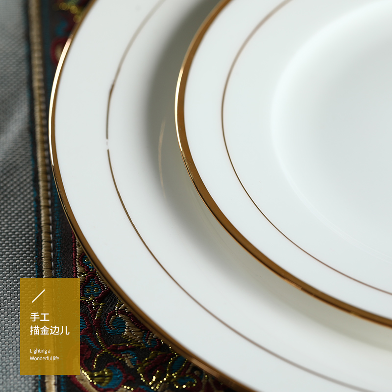 Hotel round table utensils company unit box ipads porcelain tableware dishes suit see colour dishes pure customization