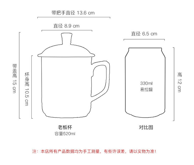 Jingdezhen manual under glaze porcelain cups hand - made ceramic cups with cover household glass office cup tea cup