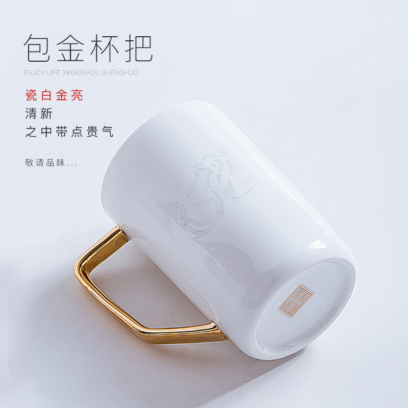 Jingdezhen ceramic keller cups exquisite hand - made paint simple glass coffee cup the zodiac couples