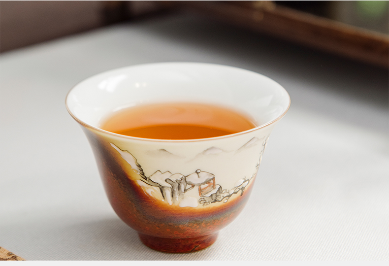 Hand made pastel master cup of large single cup sample tea cup kung fu tea cups of jingdezhen ceramics up tea sets