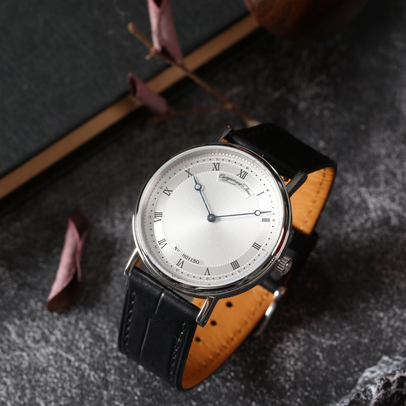 【Time Capture】 38.5mm Quartz Watch Sapphire Two-Hand Blue Steel Pointer