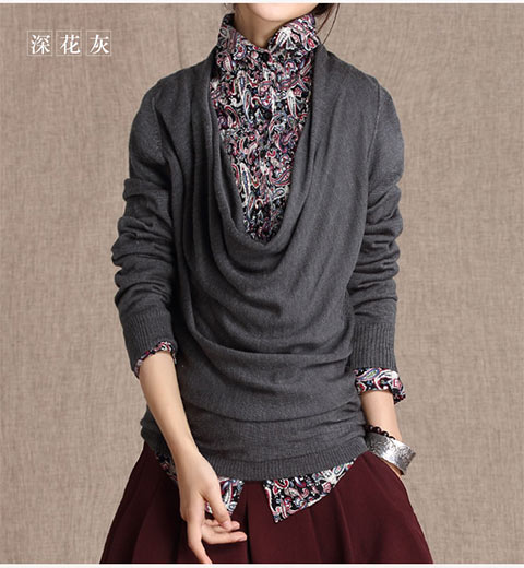 衣 2018 mùa xuân mới của phụ nữ xếp chồng áo len dài tay áo len nữ áo thun K507 - Đan Cardigan áo khoác len cardigan