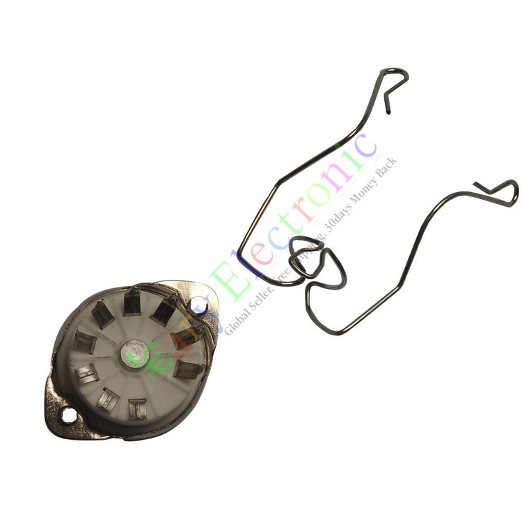 GZC9-Y-14 Ceramic silver plated 9 feet vacuum tube seat PCB seat lock without hole 12AX7 6922 and so on