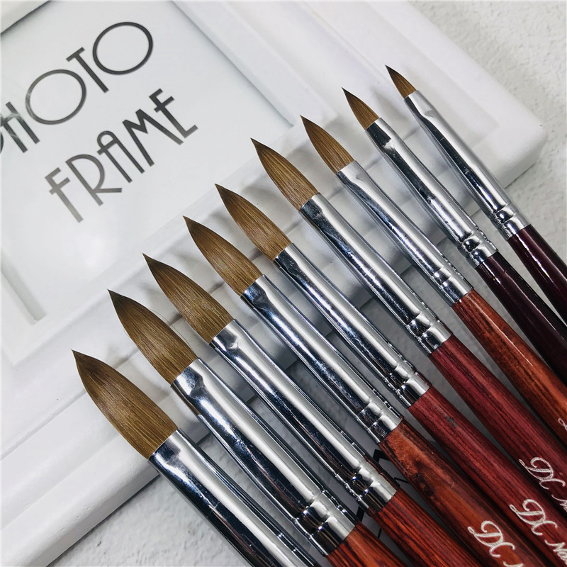 Ding Qian 100% Kolinsky Brush Nail Art Pure Animal Hair High-Grade Nail Art Crystal Pen No. 20 Large Carving Pen