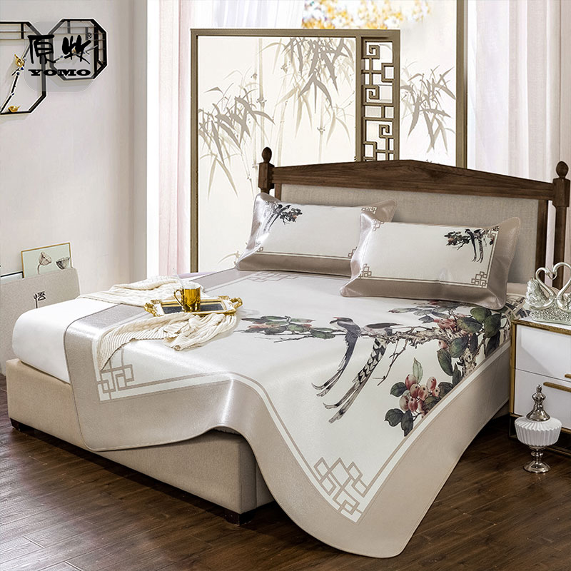 YOMO original summer new soft and hard cowhide mat first layer buffalo leather cool mat Chinese painted leather cool soft mat