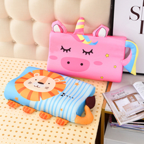 Summer cool Ice Silk memory cotton pillow children cartoon cervical pillow core single slow rebound health Pillow summer