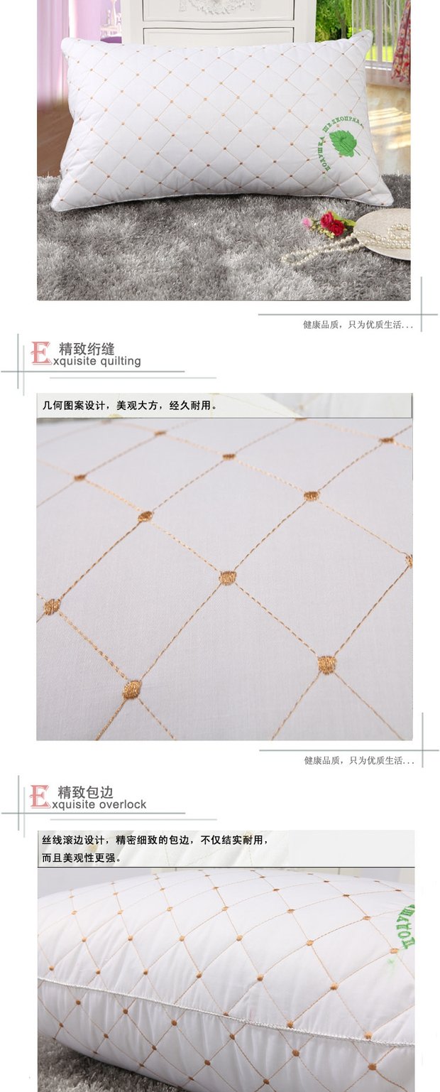 Anti-mite gối lụa gối một cặp đánh bại 2 phòng đơn chăm sóc sức khỏe cổ gối cao năm sao vận chuyển khách sạn gối - Gối gối cổ