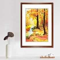 Hunan embroidery European oil painting style landscape painting Three-dimensional scenery