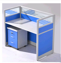 Qingdao office furniture screen 4-person staff station computer desk simple modern board desk