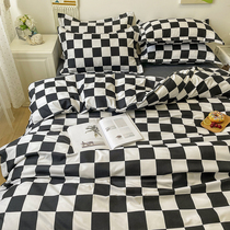 Home spinning bed plate four piece set 1 5 1 8 m double double cover 1 2 m student dorm sheet three pieces