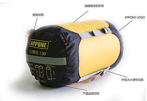 Túi ngủ cotton bảy lỗ APPONE / Apolna CAMPO chuyên nghiệp túi ngủ ngoài trời trái và phải để chống túi ngủ - Túi ngủ túi ngủ trẻ em tiểu học