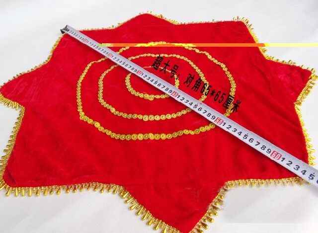 New professional skills flannel two-person turn Yang singer Pahua octagonal towel convex ring large 2 feet thick