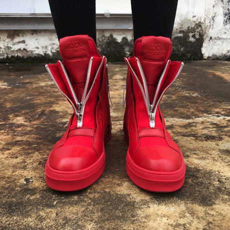red high top shoes