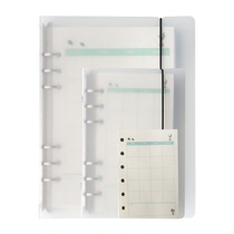 Simple college students a5 loose-leaf notebook books ins Wind transparent fresh day plan book Diary