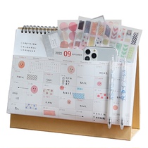 Slot pocket desk calendar 2022 creative ins Chronicle Calendar 2021 desktop ornaments self-discipline clock calendar customization