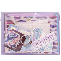 Handbook sticker 100 material tool material full set of gifts girl character bronzing tape Starry Sky hand account