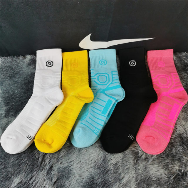 Basketball socks American men's mid-length tube high-top professional marathon running actual combat elite player version sports socks