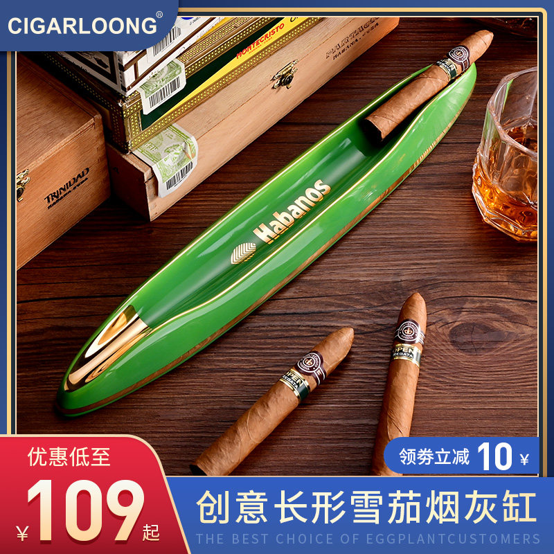 Fashion Ceramic Cigar Cigarette Ash Trays Office Home Personality Big, Ashtray Eurostyle Creative Long Cigarette Ash Tray