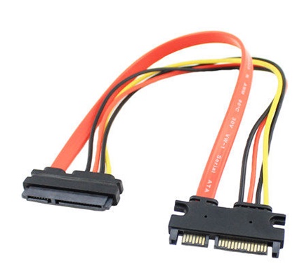 Hard Drive Copy Machine Connection Cable Sata Hard Drive Cable Data Power Cable 7+15 Male to Female External Hard Drive Extension Cable