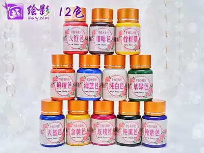 Painting and painting special paint 12 colors cotton linen denim clothing decoration color neutral clothes painting waterproof not fading