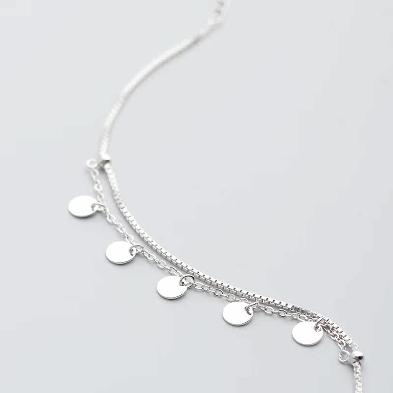 Bracelet de cheville Femme      en Argenterie - Ref 3102116 Image 4