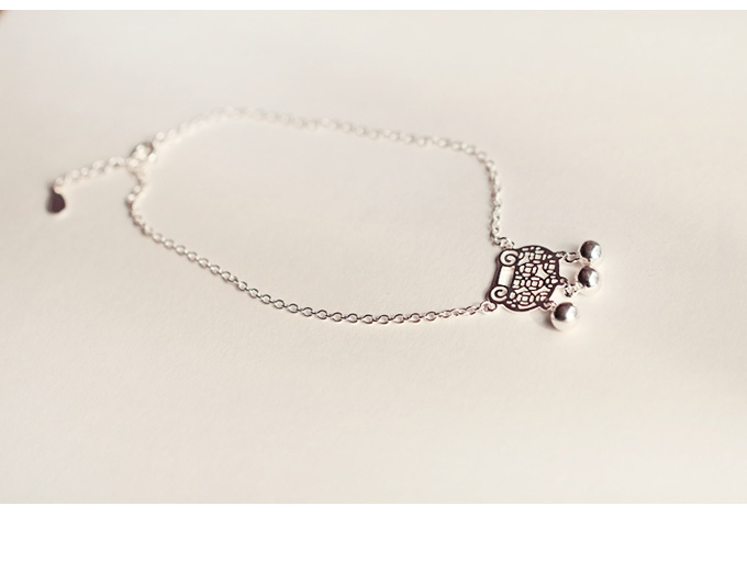 Chaine de cheville Femme      en Argenterie - Ref 3104937 Image 7