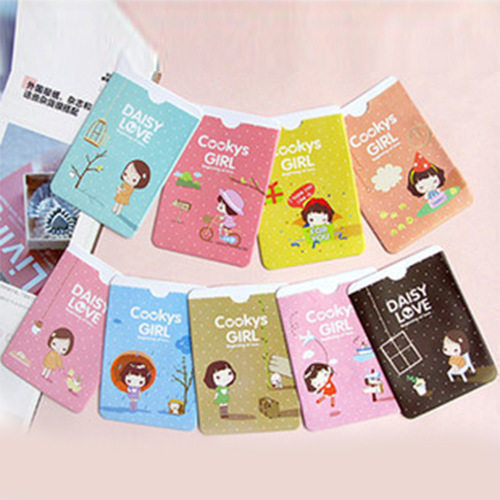 2 Card double-sided card cover access card holder girl traffic card holder student ID card member bank bus