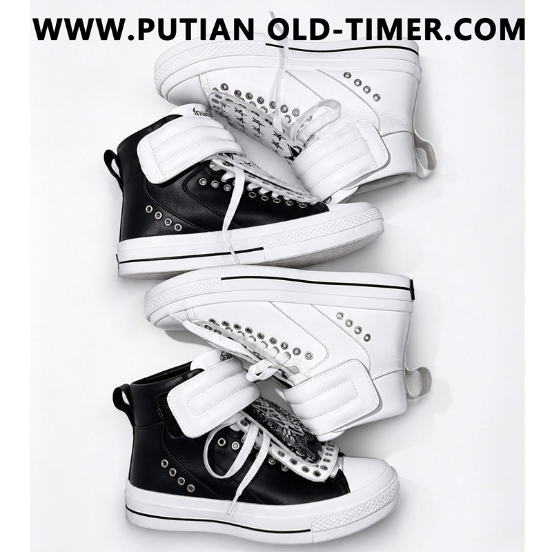 Official Genuine Leather Street Style Height-Increasing Sneakers for Men and Women, New Autumn Model with Detachable Tongue, High-Top Sports Shoes, Trendy Official Genuine Leather Street Style Height-Increasing Sneakers for Men and Women, New Autumn Model with Detachable Tongue, High-Top Sports Shoes, Trendy