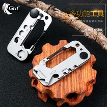 New Outdoor Carry-on EDC Pocket Tool Set Key Button Bottle Opener Wrench Screw Bike Repair Kit