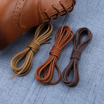 Fine paragraph diameter 2 mm round micro-wax cotton shoestring female brown red brown yellow brown shoestring male leather shoe shoestring men