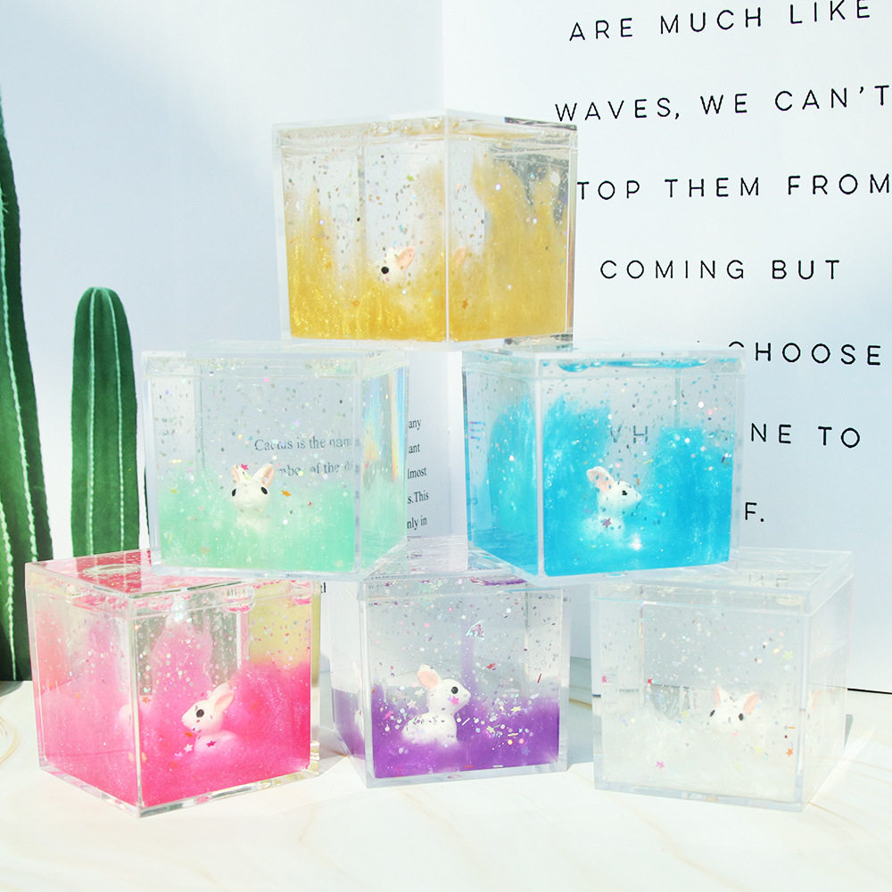 Taito foaming glue slime m home cute rabbit rabbit tent mud decompress jam mud cheap and play bigger and don't stick to hands 5