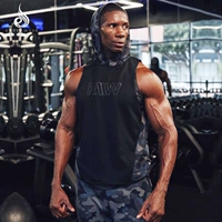 Sống ra khỏi tôi Ryderwear mùa hè ngụy trang áo len không tay trùm đầu sắt vest thể dục không tay áo hoodie nam - Thể thao lông cừu / jumper áo hoodie nỉ