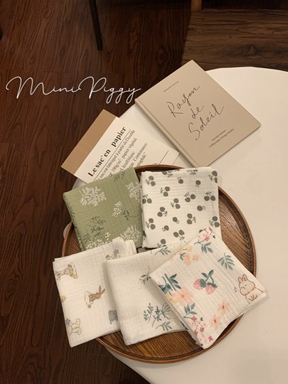 Baby Square Towel ins Newborn Ultra-Soft Towel Pure Cotton Gauze Baby Face Towel Children's Handkerchief Burp Cloth