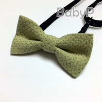 BabyP High-end Customised Child Neckline Green Spot Pure Cotton Boy Birthday Baby Collar