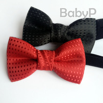  BabyP high-end custom childrens bow tie Boy baby 100 days baby festive red small bow tie jacquard dots