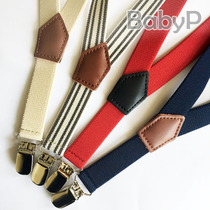 1-7 years old high-quality childrens suspender clip for boys baby pants suspender clip for toddlers elastic non-slip adjustable