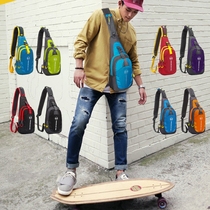 Korean outdoor chest bag leisure multifunctional waterproof small shoulder bag shoulder bag sports bag men and women couples backpack