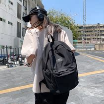 ulzzang Japanese school bag female college students Korean version of simple junior high school students shoulder bag Joker solid color Travel Backpack