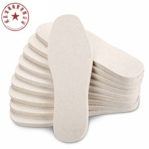  Four seasons pure wool felt insole sweat-absorbing warm and deodorant spring and summer thickened mens and womens shoes sports