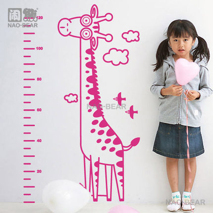包邮宝宝墙贴测量身高贴儿童房幼儿园教室装饰