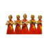 phong cách sen nhỏ khăn quàng đỏ biểu diễn múa váy mới mơ chạy chiếc váy hợp xướng váy biểu diễn nylon trẻ em 