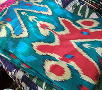 Imported material Uzbek characteristic silk Adelais silk fabric width 40cm decoration