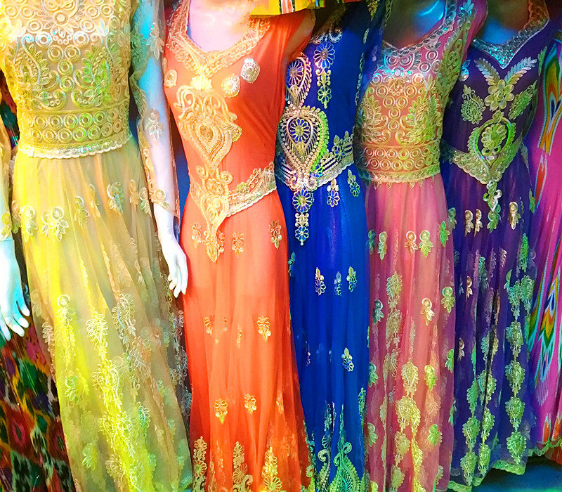 New Xinjiang Ethnic Dance Apparel Minority Dance Performance Costume Women Dance Dress Multicolored and Multi-Color