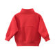 Boys' fleece sweatshirts, children's 2023 autumn and winter clothes, baby girls' stand-up collar zipper shirts, boys' loose tops, handsome jackets