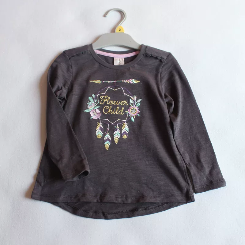 Bamboo cotton soft autumn base long-sleeve, with embroidery, feather stuffing