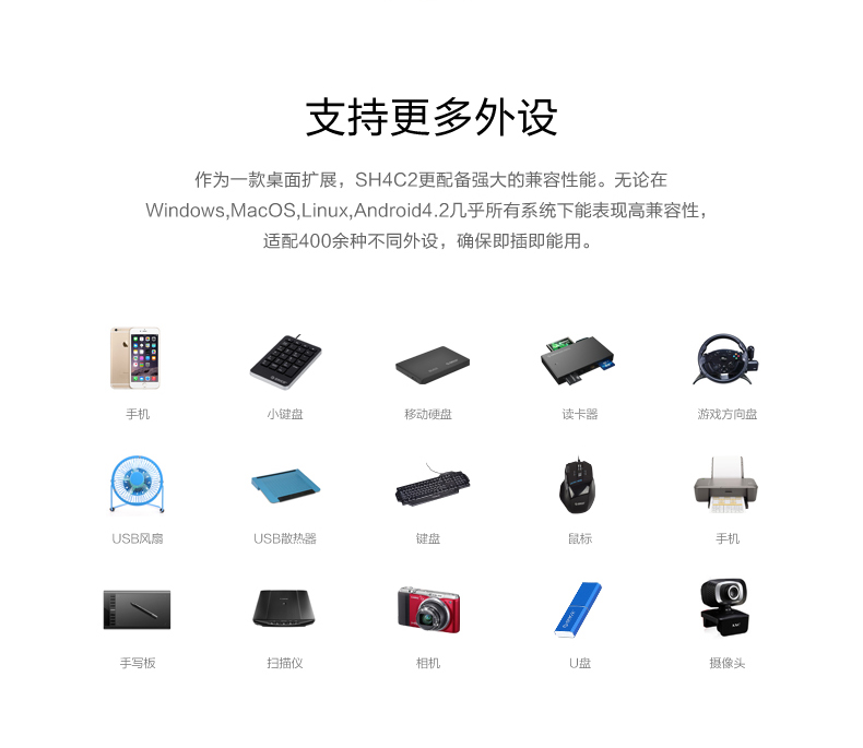 Bộ điều khiển mở rộng đa năng USB3.0 Splitter ORICO Hub HUB Converter - USB Aaccessories quạt sạc mini