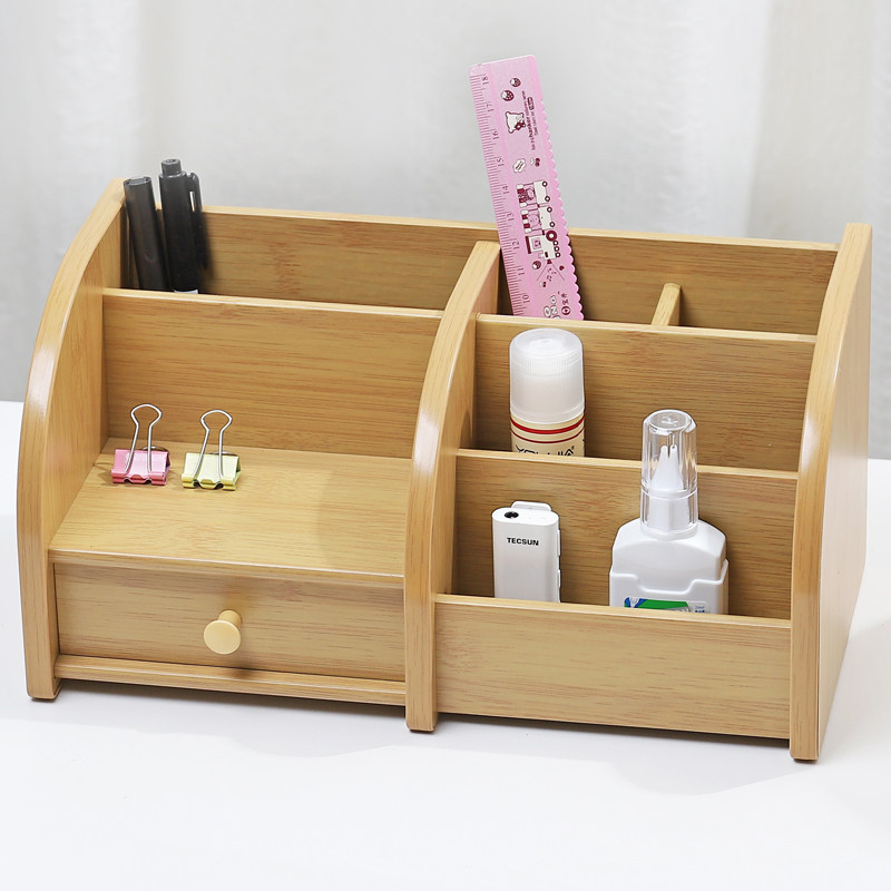 Huixing multi-function office combination pen holder Pen holder remote control storage box Stationery gift customization